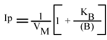 1/v = f ( (A)), (B) paramétrique : équation de l'intercept