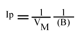 1/v = f (1 / (A) ), B paramétrique : expression de l'intercept