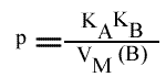 1/v = f ( 1 / (A)), (B) paramétrique : expression du coefficient directeur