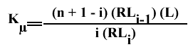 liaison à l'équilibre - équation 17
